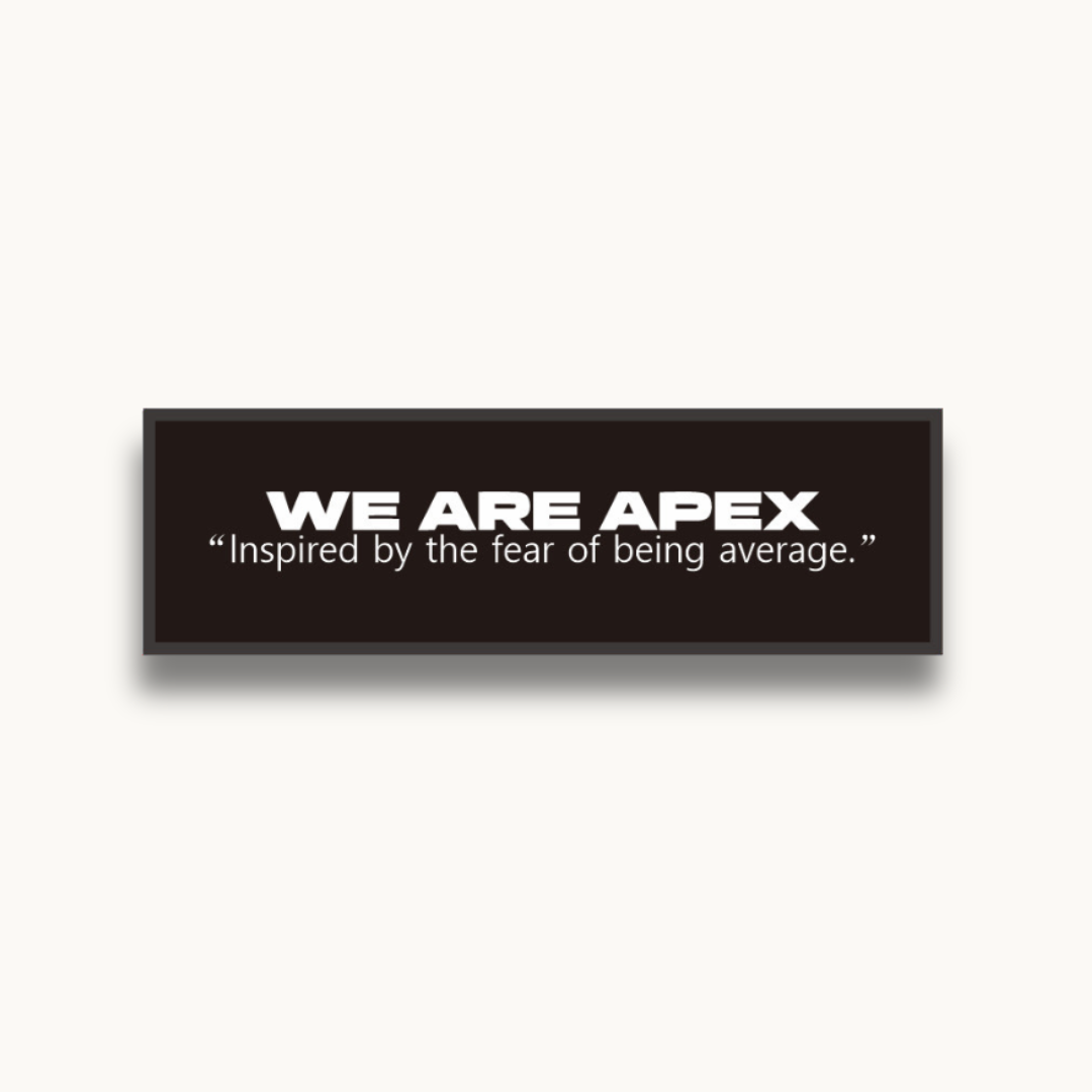 Patch Brodé Velcro "We Are Apex" Noir